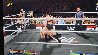 Jacy Jane And Thea Hail Vs Lyra Valkyria And Bayley Tag Team Match Wwe 2K25 Monday November 24 2025