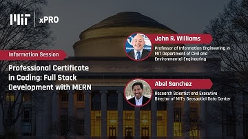 Information session on MIT xPRO Professional Certificate in Coding: Full Stack Development with MERN