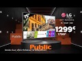 Black Friday στο Public: LG Smart TVs από 629€!
