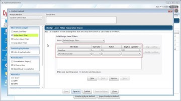 CytoGenomics: Configuring an analysis method