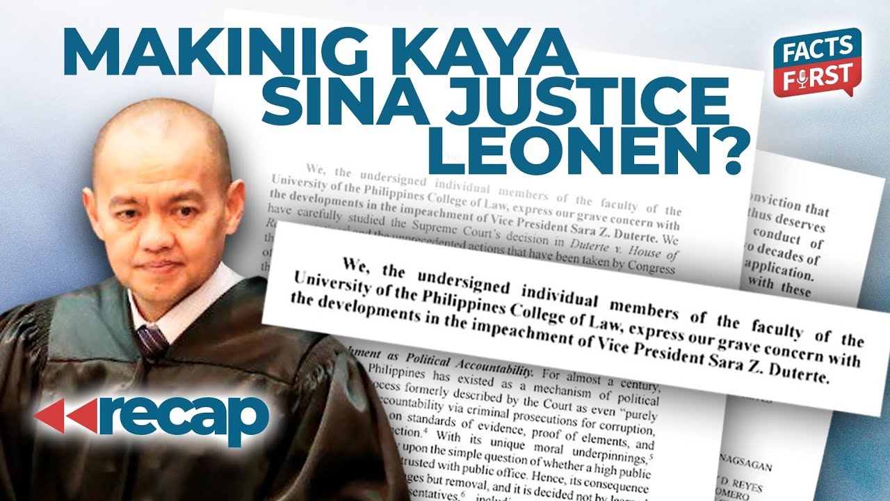 Mga dating kasama ni Leonen sa UP Law, nagsalita sa SC ruling nya kay Sara Duterte