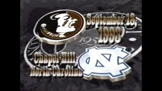 1993 FSU Football vs North Carolina Highlights