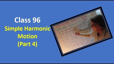 Class 96 - Simple Harmonic Motion (Part 4)