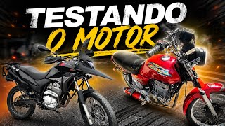 TESTANDO NA RUA O MOTOR DA XRE 300, CG 99 COM MOTOR DE TWISTER 250