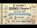 Ch-1|chemical reactions and equations|part-5|Textbook questions|komal arora|