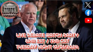LIVE VP DEBATE WATCH PARTY (LOG IN AT 8PM EST/7PM CST)