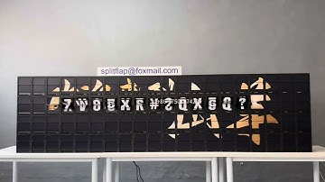 Multifunctional split flap display board designed for bars