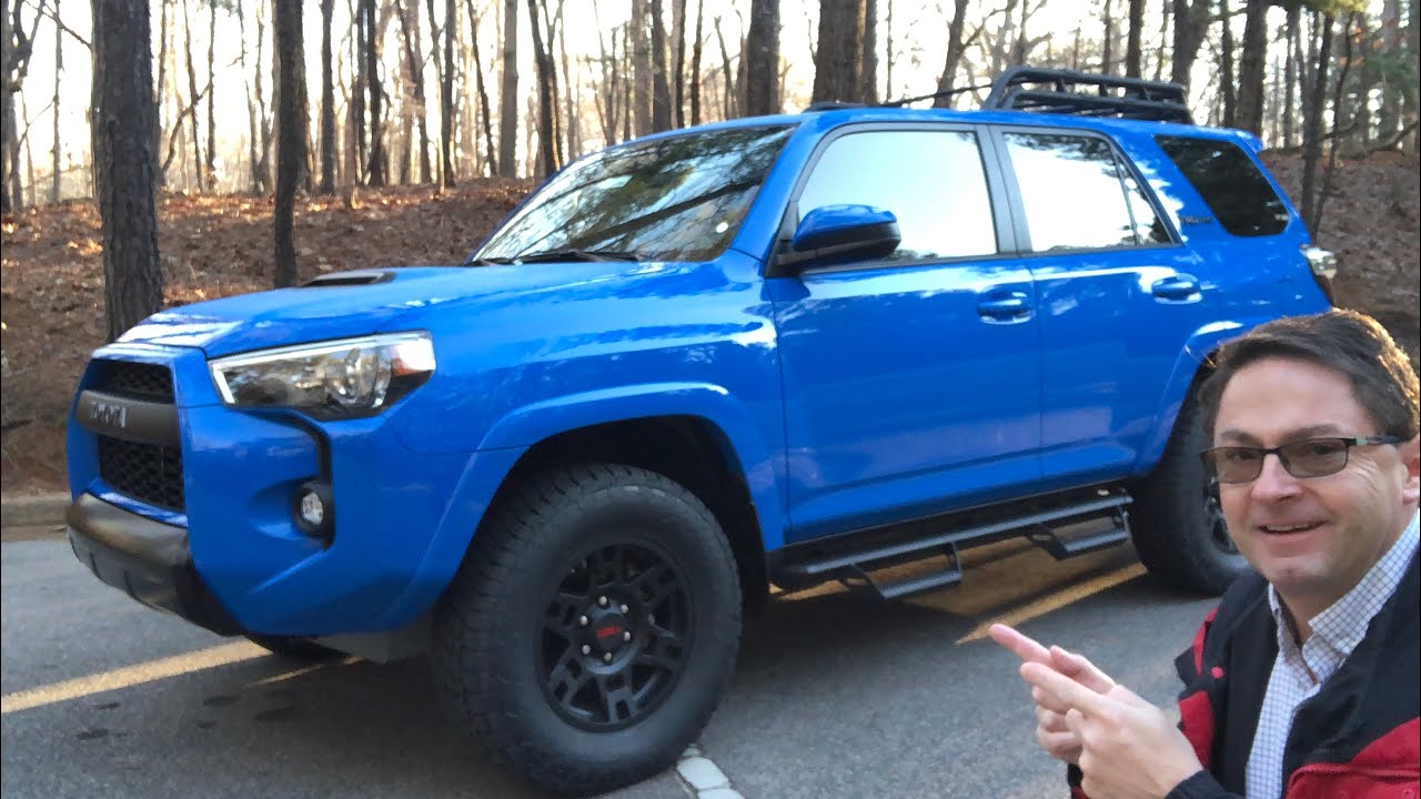 19 4runner Trd Pro Review Test Drive Voodoo Blue Youtube