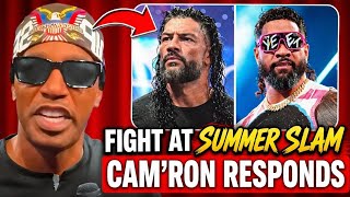 Cam'ron Calls Out Jey Uso at SummerSlam &amp; Roman Reigns THREATENS Him - Reaction