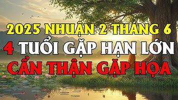 Nhuận 2 Tháng 6 Âm Lịch 2025 4 Tuổi Gặp Hạn Lớn, Kẻo Mang Xui Xẻo, Gặp Họa
