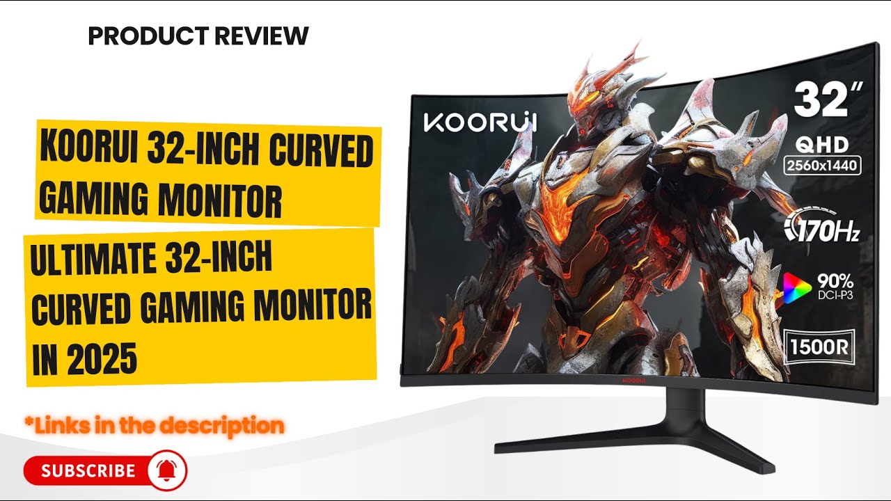 🔥 KOORUI 32” Curved Gaming Monitor Review | 170Hz QHD 2560x1440