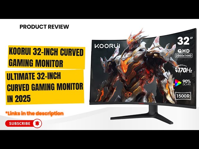 🔥 KOORUI 32” Curved Gaming Monitor Review | 170Hz QHD 2560x1440