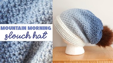 Pretty & COZY Hat! (Mountain Morning Crochet Slouch Hat)