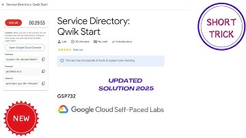 Service Directory: Qwik Start || 2025 || #GSP732 #qwiklabs #qwiklabsarcade2025