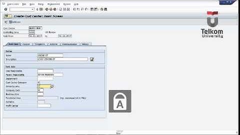 SAP Definisi Cost Center dan SAP Exercise 5-4: Membuat Cost Center