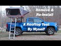 Removing &amp; Re-Installing my Rooftop Tent By Myself