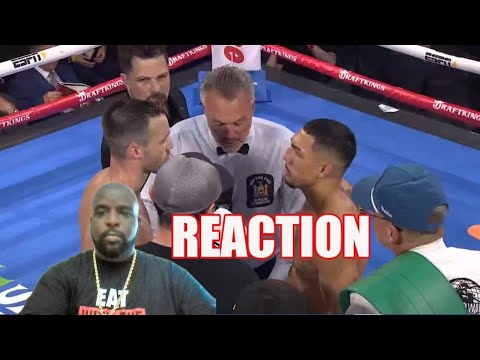 TEOFIMO LOPEZ VS JOSH TAYLOR POST FIGHT REACTION