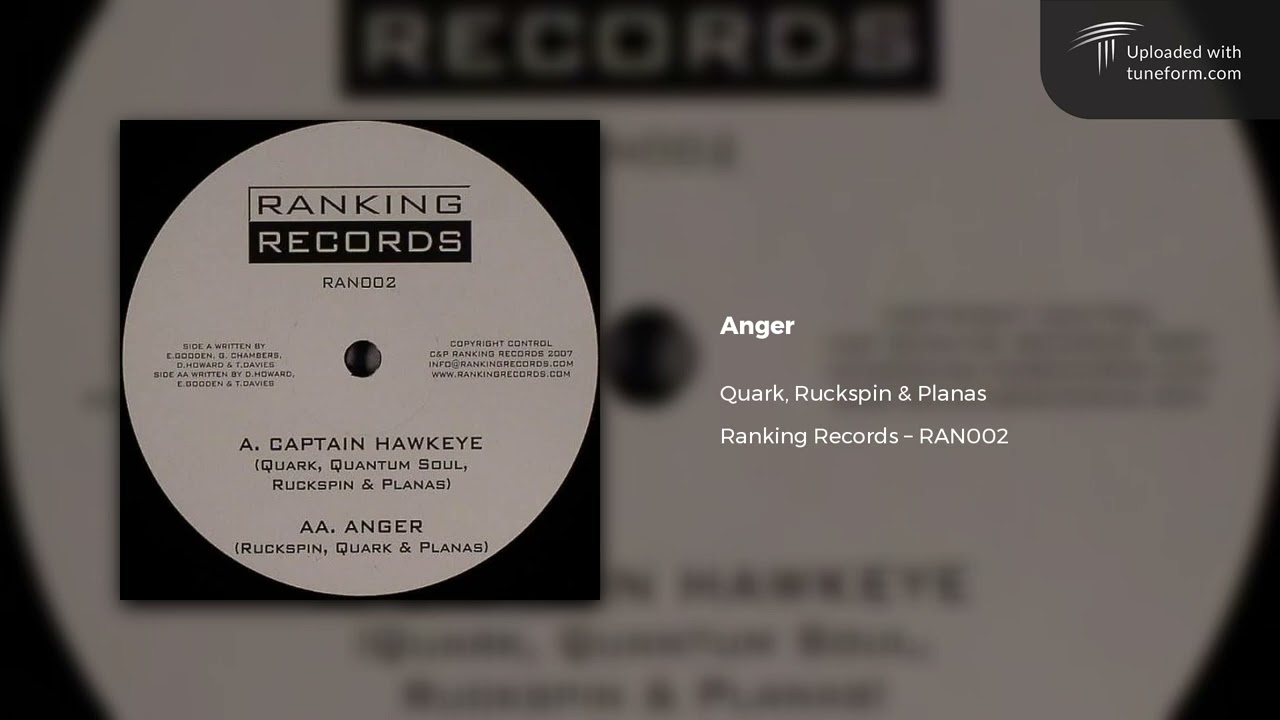 Quark, Ruckspin & Planas - Anger (Ranking Records | RAN002) [Dubstep]