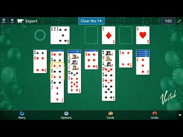 Star Club\Solitaire Celebrates 31 Years\FreeCell: Expert - Solve the deck -  II 