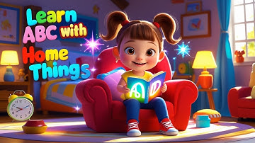 Learn Alphabet with Home Things – A-to-Z Animation Song for toddlers