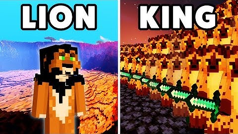 200 Players Simulate Lion King in Minecraft