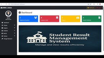 Student Result Management System Project using Python Django Sqlite