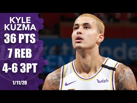 Kyle Kuzma drops 36 points without LeBron or AD in Lakers vs. Thunder | 2019-20 NBA Highlights