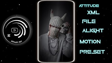 Gully Gang 😈 || New Attitude Song || Alight Motion Presets Xml 🙂 #xml #alightmotion #preset