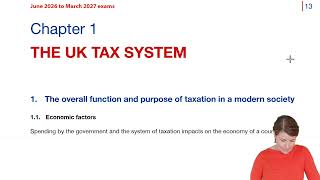 Chapter 1 The UK Tax System - ACCA TX-UK Lectures