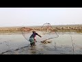 Best Fishing Vedio With A Cast Net | জাল ফেলে মাছ ধরার কৌশল