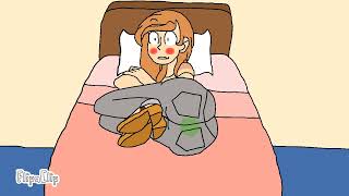 Girl Fart Animation - Lady Pooting on Bed from Artichokes