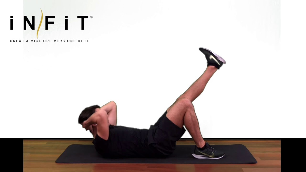 Crunch e flessione coscia sx - YouTube