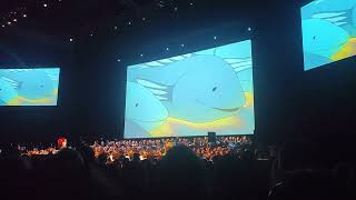 Ponyo on a cliff by the sea(Studio Ghibli\/Miyasaki) Joe Hisaishi Concert - France 2022 (Bordeaux)