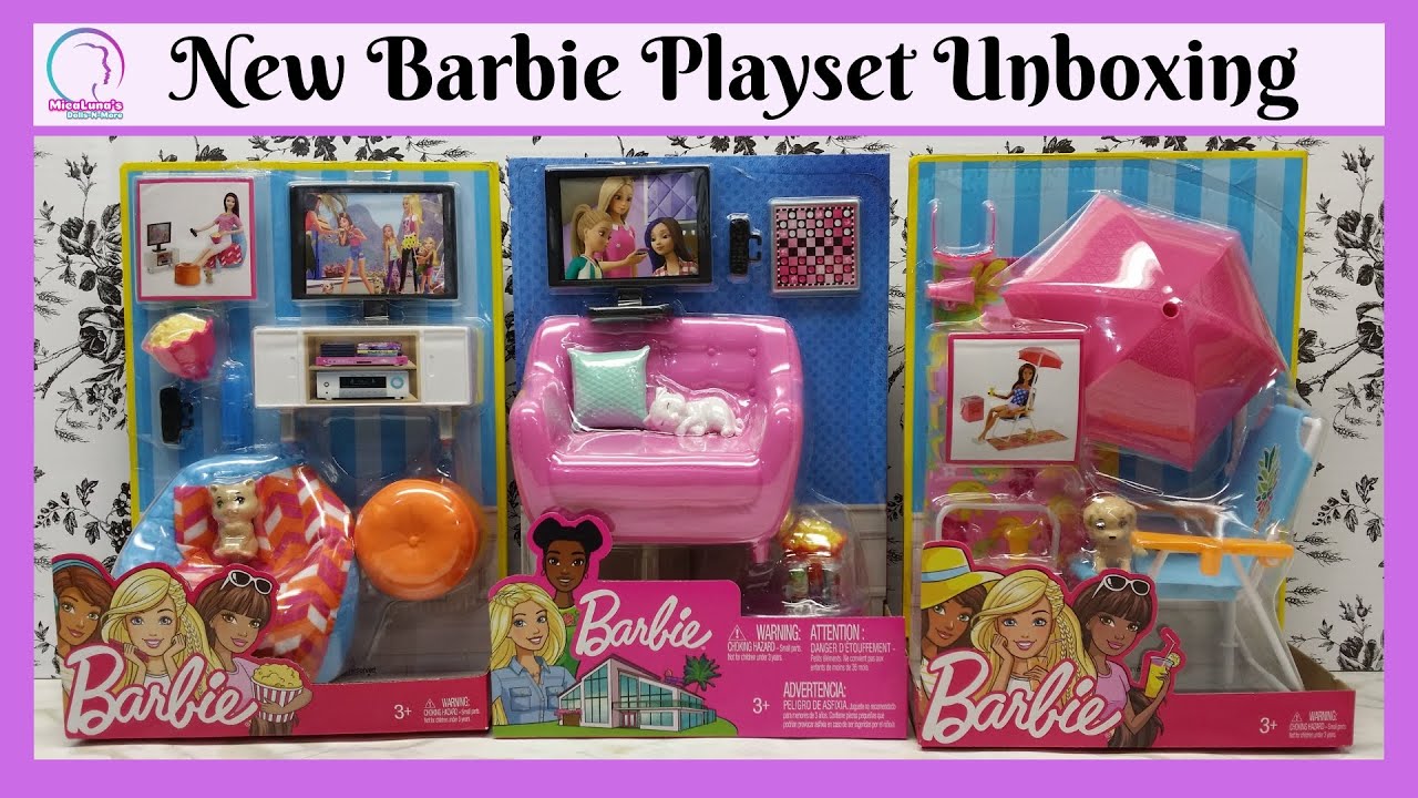 Barbie Furniture Playsets Living Room