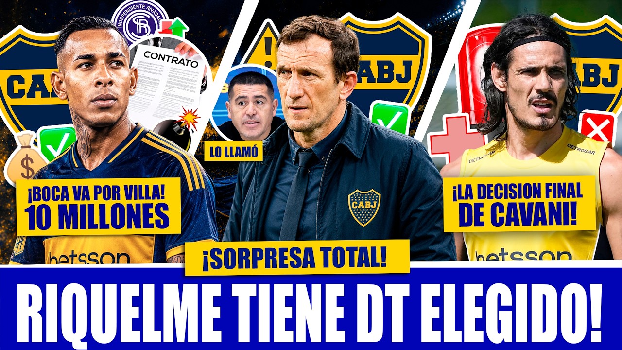 Boca rompe el mercado y Cavani toma una decisión clave