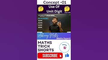 Use Of Unit Digit🤔 by Abhinay Sir|#abhinaymaths #mathtricks #concept #ssc #cgl