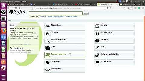 Koha: How to enable Course Reserve in Koha
