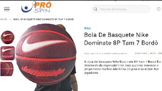 Bola De Basquete Nike Dominate 8P Tamanho 7 - Preta E Verde