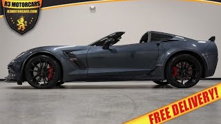 2019 CORVETTE GRAND SPORT 3LT SHADOW GRAY 17K MILES FREE ENCLOSED DELIVERY FOR SALE R3MOTORCARS.COM