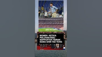 Puluhan ribu suporter teriak shin tae yong usai pertandingan lawan irak #viral #timnasindonesia #sty