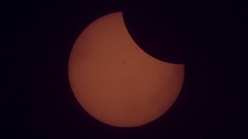 Space Station Transits Sun During Solar Eclipse