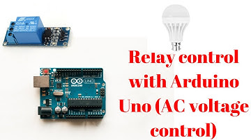 Relay control with Arduino Uno (AC voltage control)