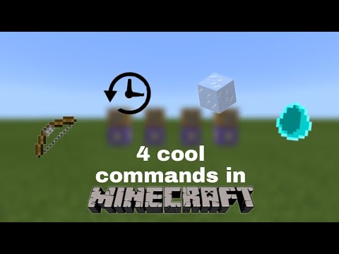 4 Cool Minecraft Commands That You Can Build Easily... - YouTube