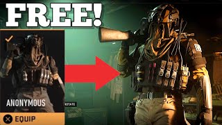 FREE ‘ANONYMOUS’ OPERATOR SKIN in DMZ! ( How To Unlock Anonymous Skin In MW2 / Warzone 2 )