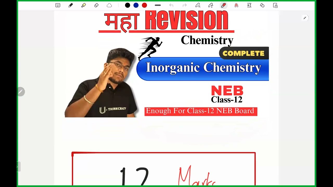 Day 1 | 2025-03-4 | Full Inorganic Chemistry Maha Revision | Mr. Rohan Sir | U-ThinkCrazy NEB