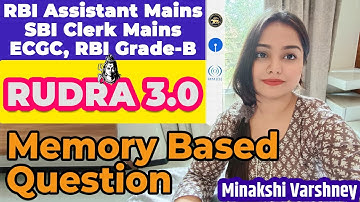 RRB PO Mains | IBPS PO Mains Memory Based Questions | RBI Assistant/SBI Clerk Mains | Minakshi