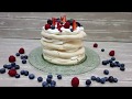 Receta pavlova con frutos rojos -fácil- /sweet cake/