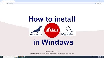 How to install MySQL for ruby on rails