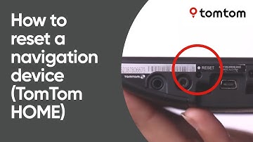 How to reset a navigation device that connects to TomTom HOME