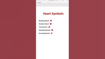 ❣️ Heart Symbols in word 💞 #shorts #microsoft